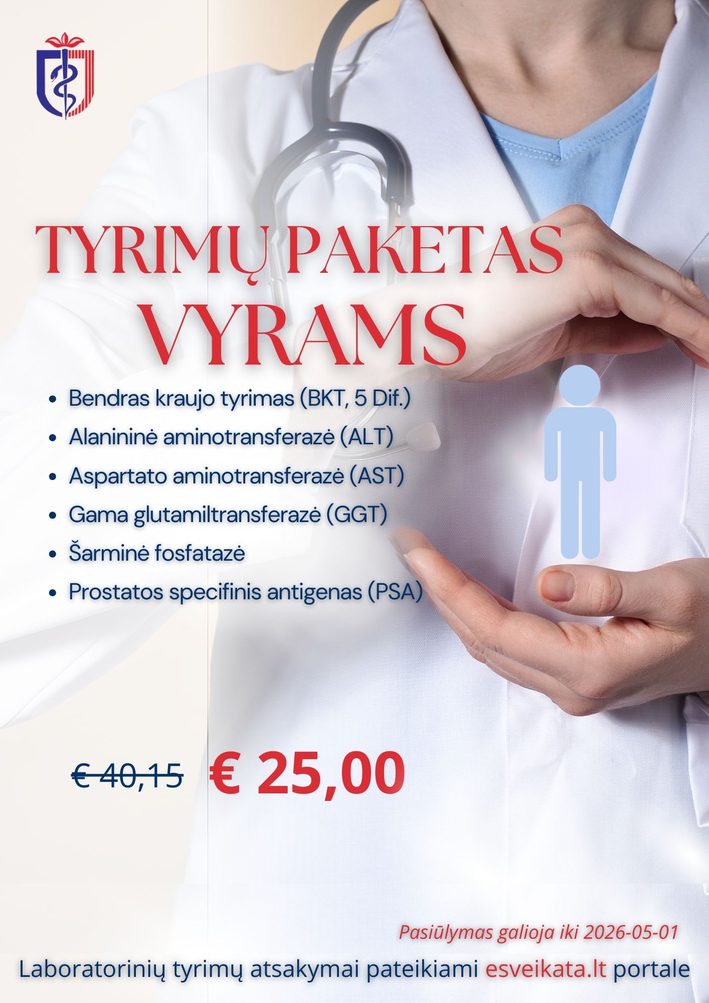 Tyrimų paketas vyrams