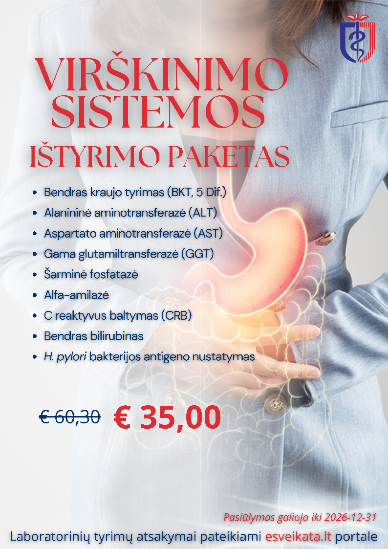 Virškinimo sistemos ištyrimo paketas